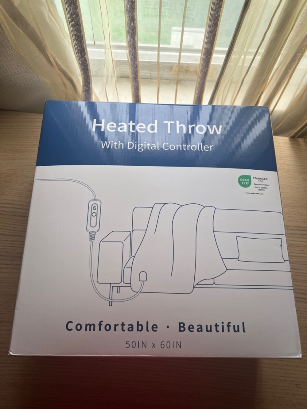 Heated Throw Blanket with Digital Controller